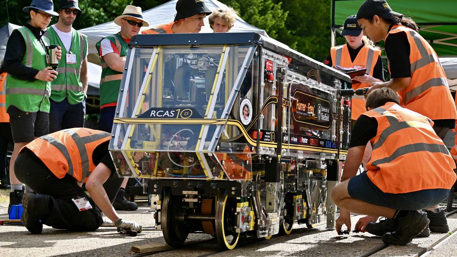 Dynamic Testing of Railway Challenge at Sheffield (RCAS) Locomotive  - {credit}